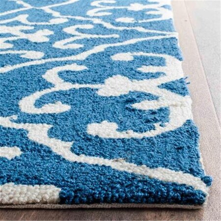 Safavieh Four Seasons Hand Hooked Rectangle Rug- Ivory - Grey- 8 x 10 ft. FRS234M-8